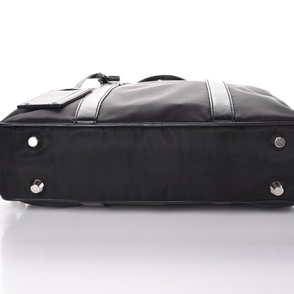 Prada Tessuto Nylon Saffiano Briefcase Nero Black 8 of 8