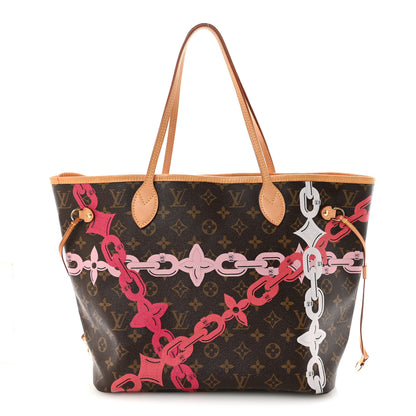 Louis Vuitton Monogram Bay Neverfull MM Rose Ballerine Poppy 1 of 10