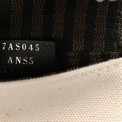 Fendi Canvas Nappa FF Multicolor Embroidered Nano Maxi Buckle Baguette Charm Grezzo Multicolor 7 of 10