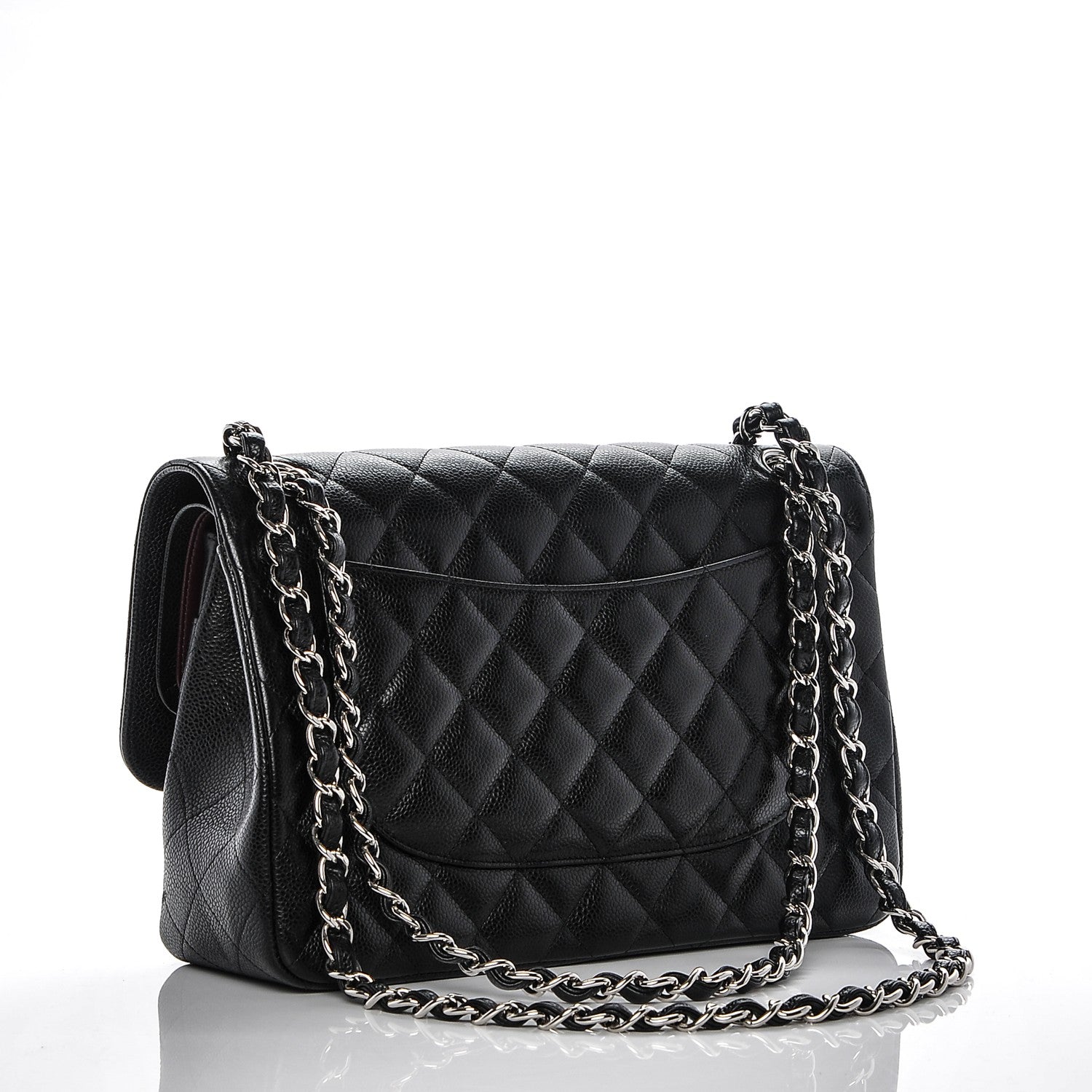 Chanel Caviar Quilted Jumbo Double Flap Black 3 of 8