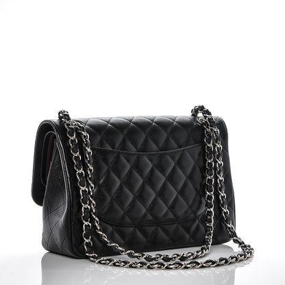 Chanel Caviar Quilted Jumbo Double Flap Black 3 of 8