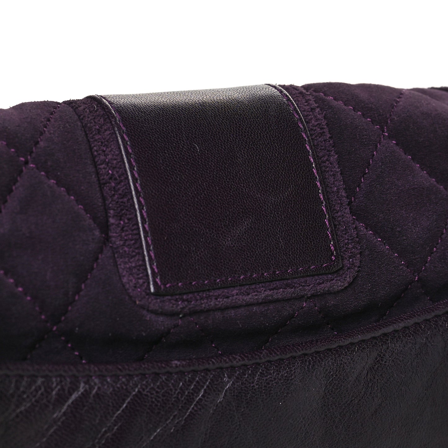 Suede Union Jack Jumbo Mademoiselle Flap Purple