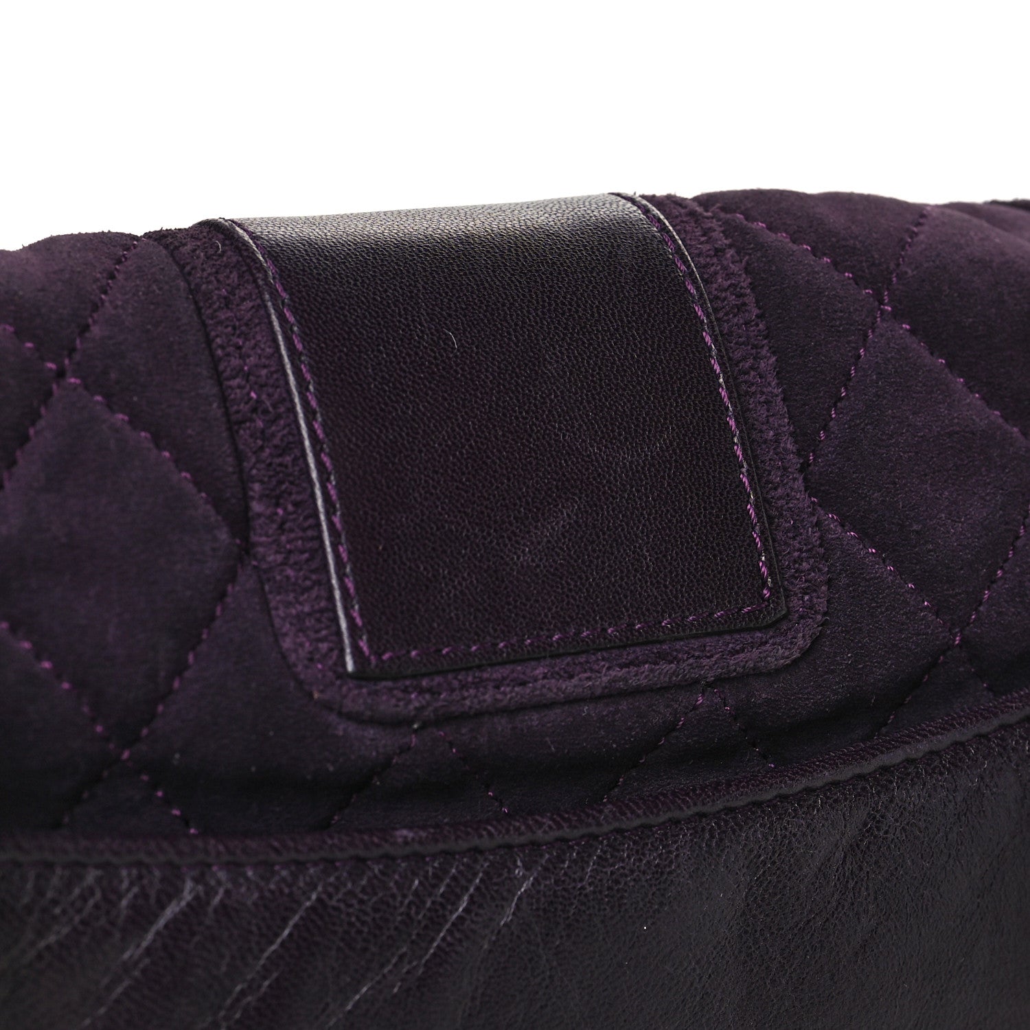 Chanel Suede Union Jack Jumbo Mademoiselle Flap Purple 13 of 13