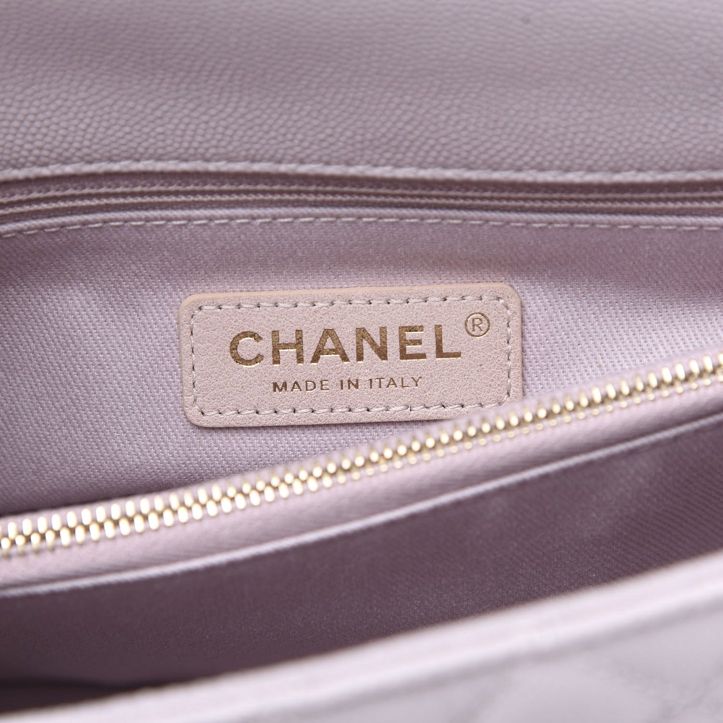 Caviar Quilted Small Coco Handle Flap Lilas Lilac