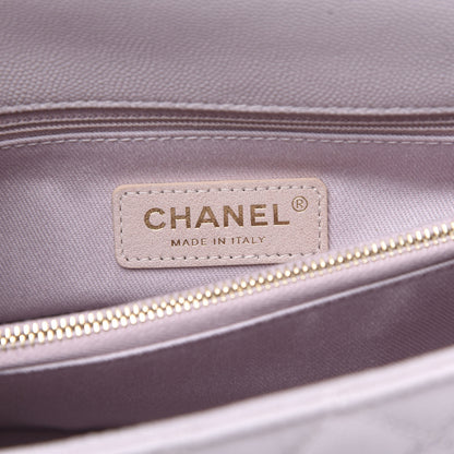 Chanel Caviar Quilted Small Coco Handle Flap Lilas Lilac 5 of 9