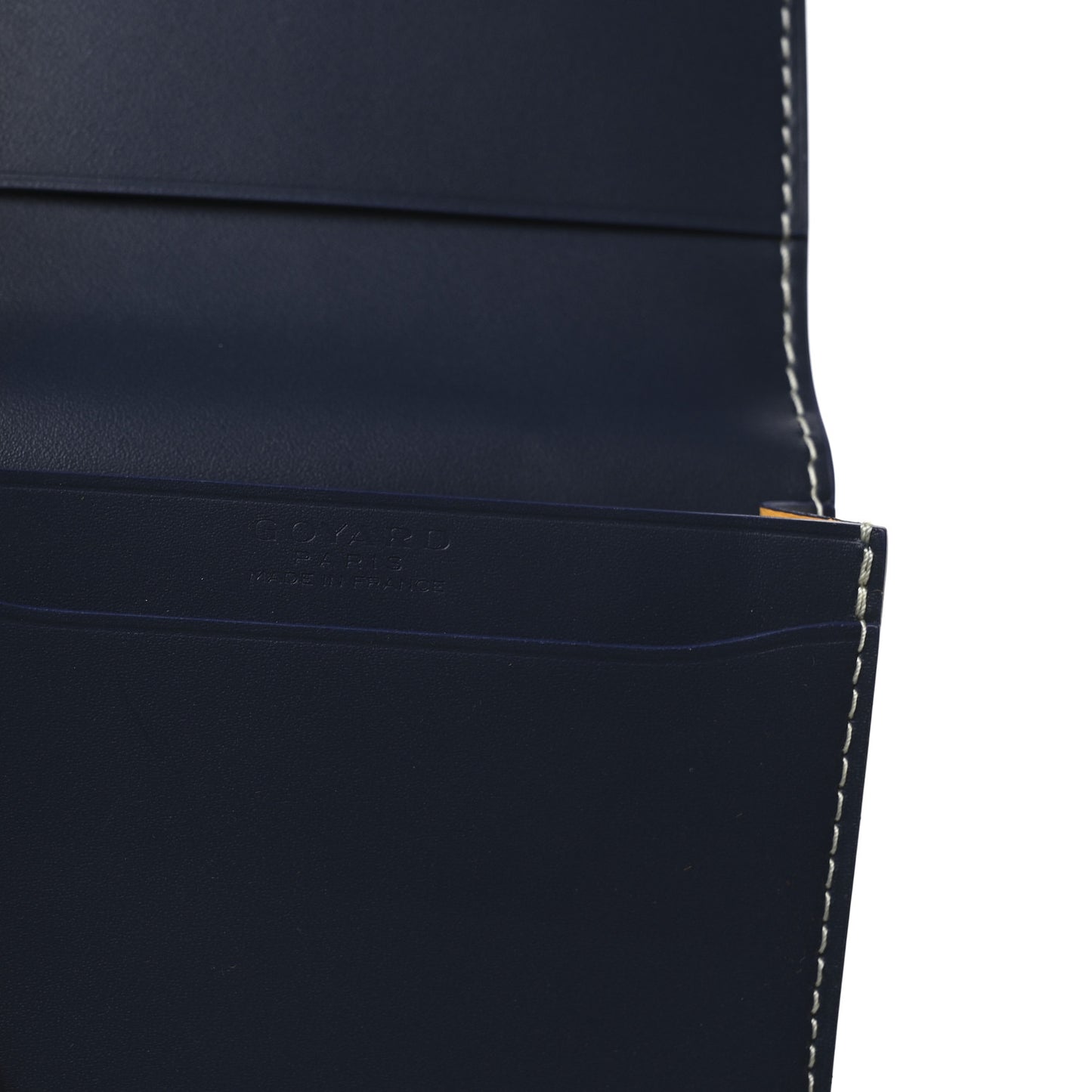 Goyardine Business Card Holder Navy