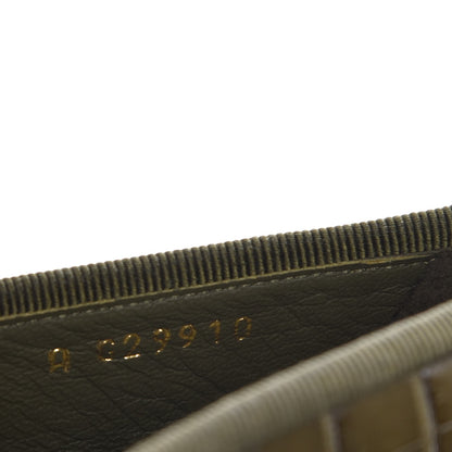Chanel Alligator CC Cap Toe Ballerina Flats 39 Khaki 8 of 9