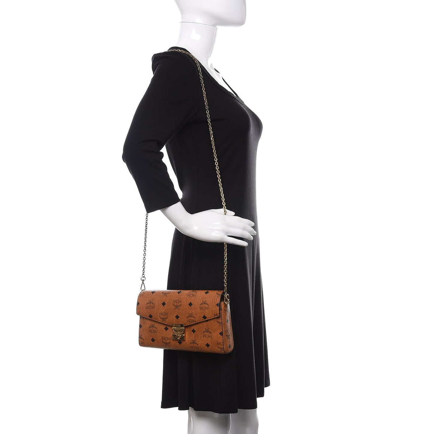 Visetos Millie Wallet On Chain Cognac