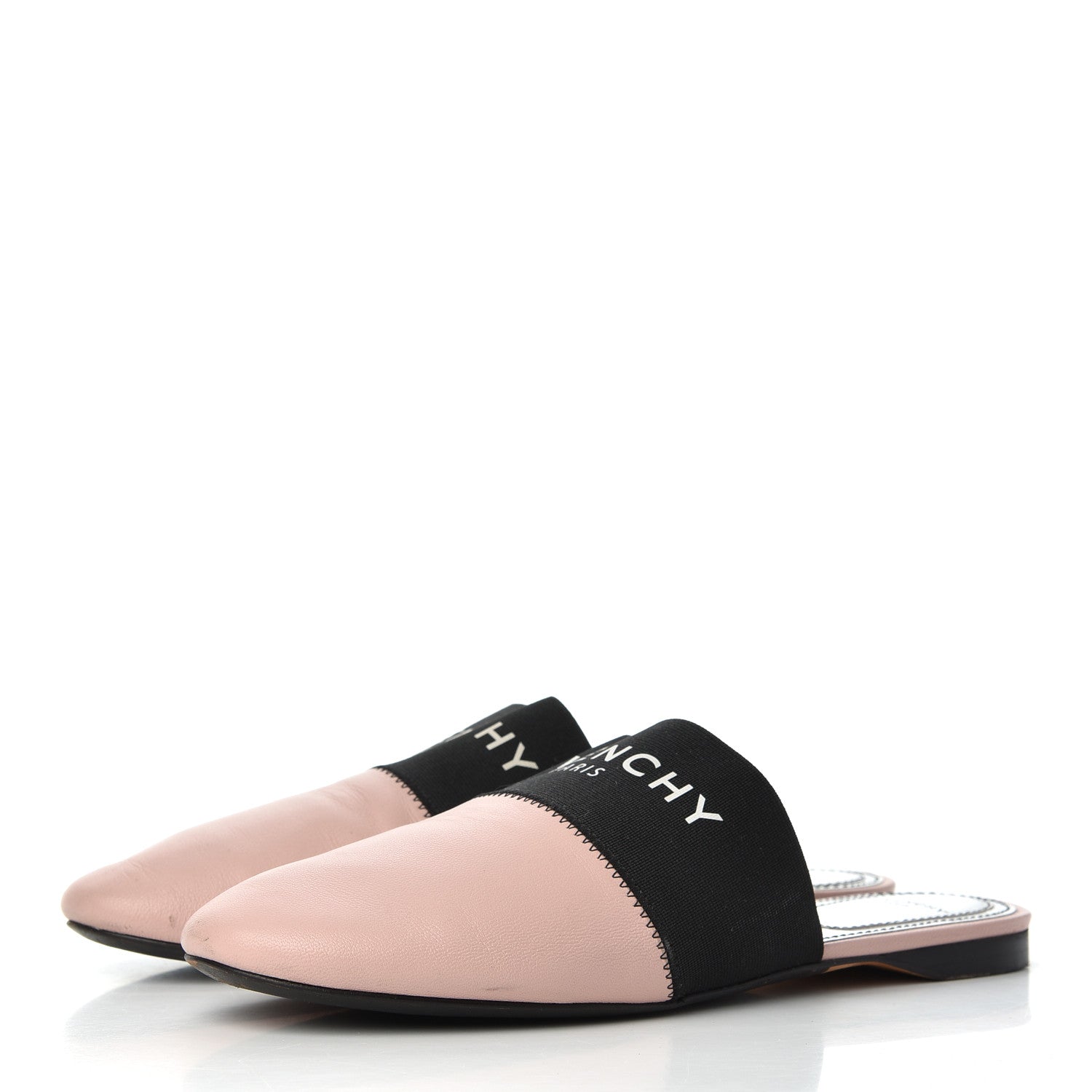 Givenchy Calfskin Bedford Logo Mule Slides 36 Pink 3 of 17