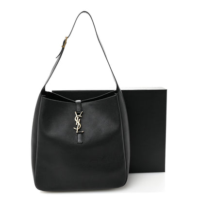 Saint Laurent Supple Calfskin Large Le 5 A 7 Soft Hobo Black 11 of 11