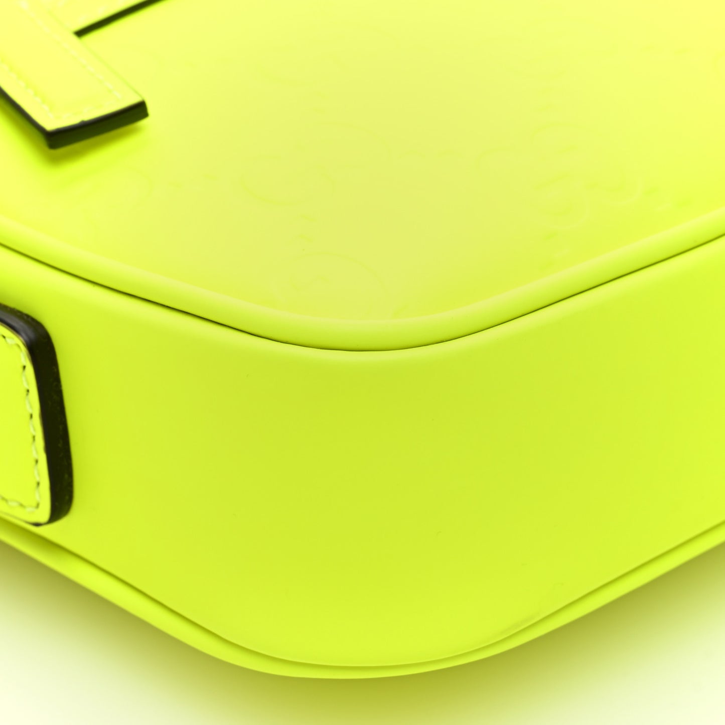 Rubber Effect Monogram GG Crossbody Bag Fluorescent Yellow