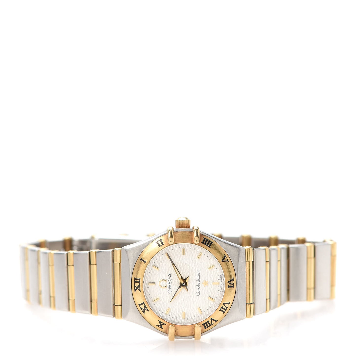 Stainless Steel 18K Yellow Gold 25mm Constellation Quartz Watch White 1272.30.00