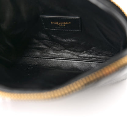Saint Laurent Patent Quilted Gaby Zipped Pouch Black 5 of 12