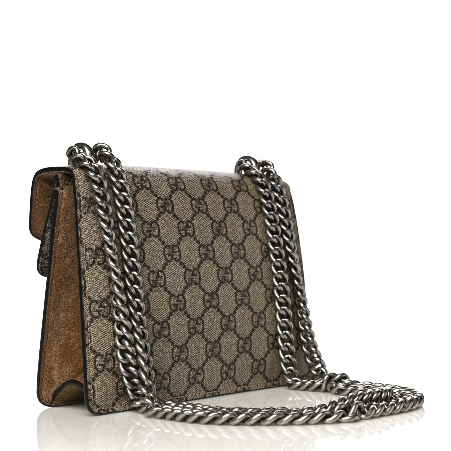 Gucci GG Supreme Monogram Mini Dionysus Shoulder Bag Taupe 3 of 12