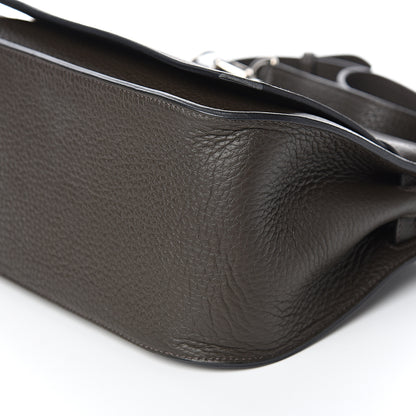 Hermes Taurillon Clemence Jypsiere 28 Vert de Gris 8 of 9