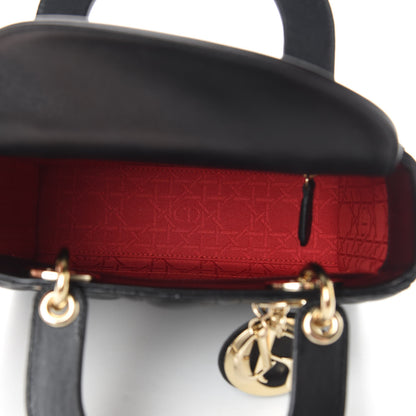 Christian Dior Lambskin Cannage Small Lucky Badges My Lady Dior Black 5 of 11