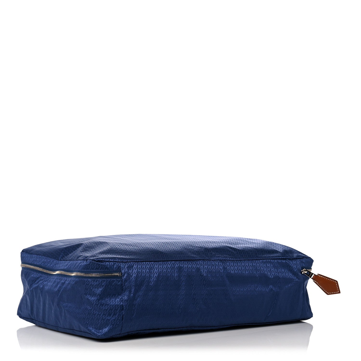 Hermes Technical Silk H en Bias Travelsilk Cube MM Bleu Saphir Fauve 4 of 10