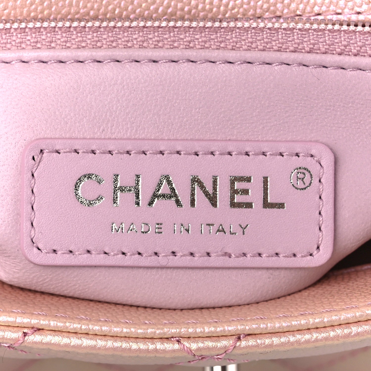 Chanel Iridescent Caviar Quilted Mini Coco Handle Flap Pink 6 of 11