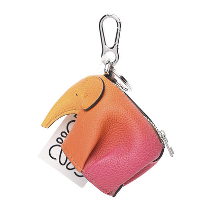Loewe Calfskin Elephant Coin Purse Bag Charm Key Holder Ombre 1 of 3