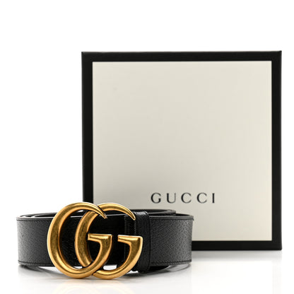 Gucci Textured Calfskin Double G 40mm Belt 105 42 Black 9 of 9