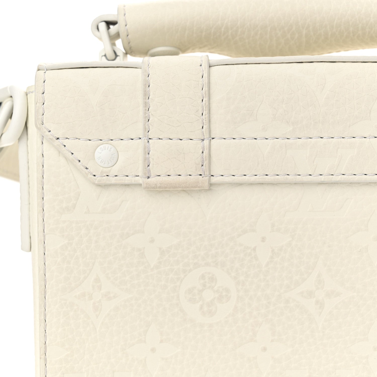 Louis Vuitton Taurillon Monogram LV Friends Soft Trunk Messenger White 15 of 16