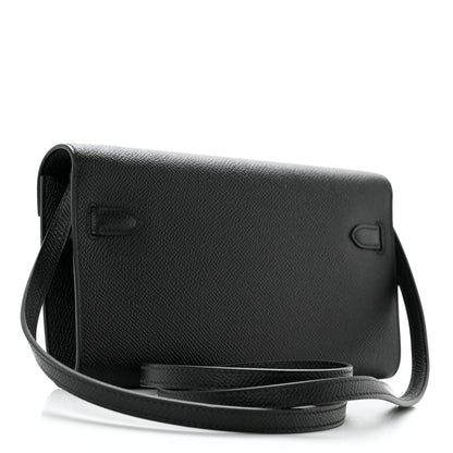 Hermes Epsom Kelly Wallet To Go Black 3 of 10