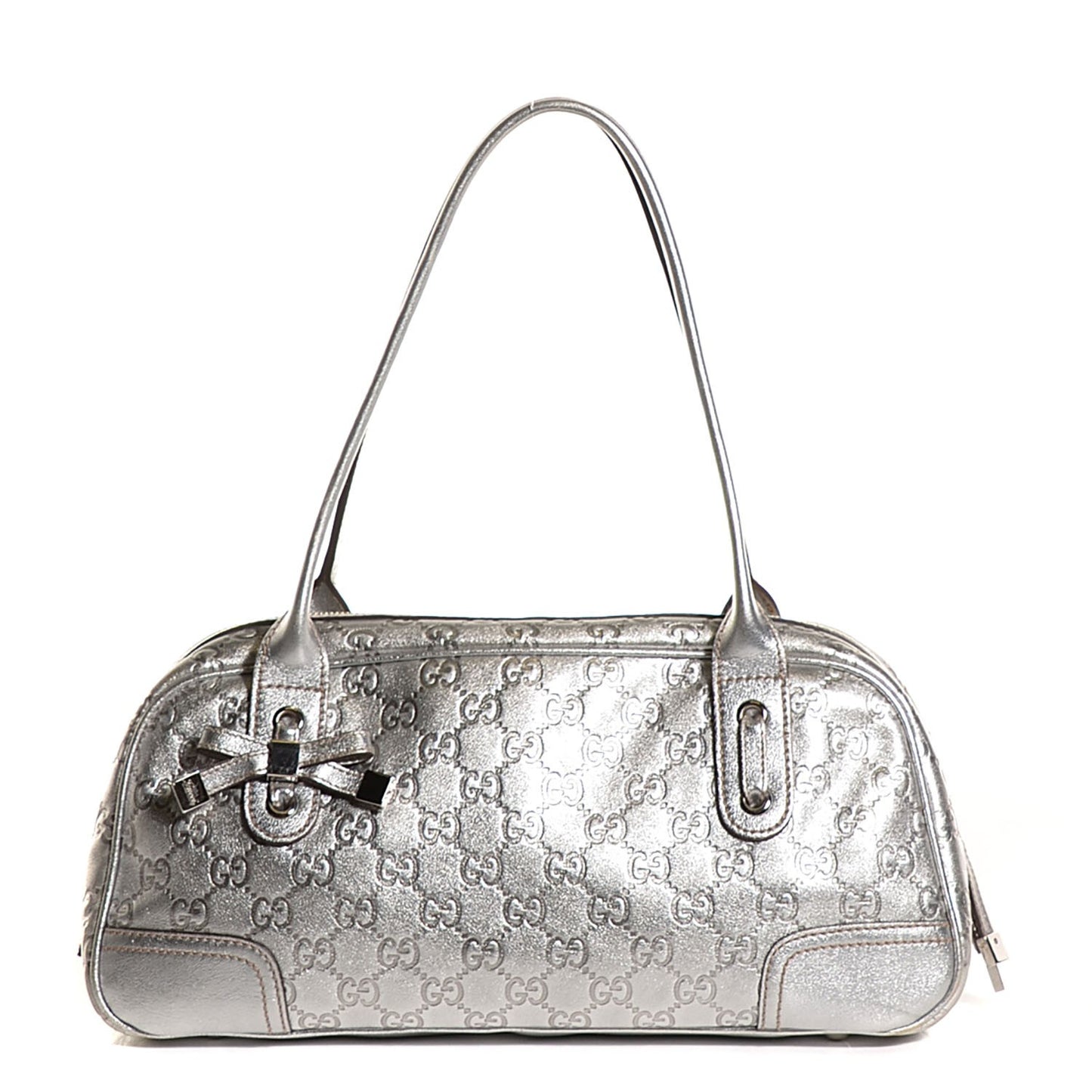 Guccissima Princy Satchel Silver