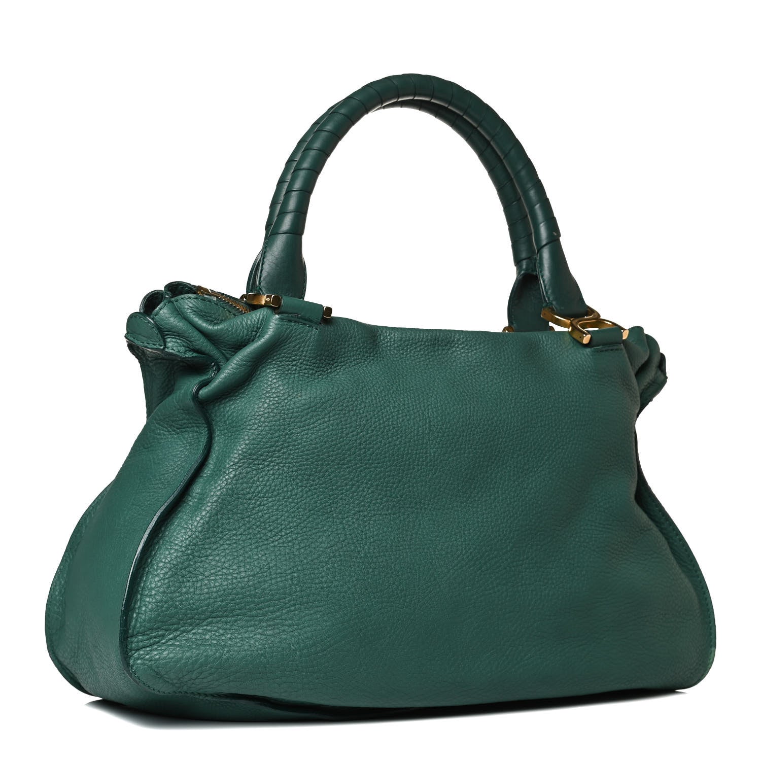 Chloe Calfskin Large Marcie Satchel Emerald 5 of 23