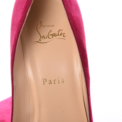 Christian Louboutin Veau Velours Pigalle Follies 100 Pumps 38.5 Rosa 8 of 10
