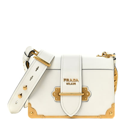 Prada City Calfskin Saffiano Cahier Bag Talco 1 of 17