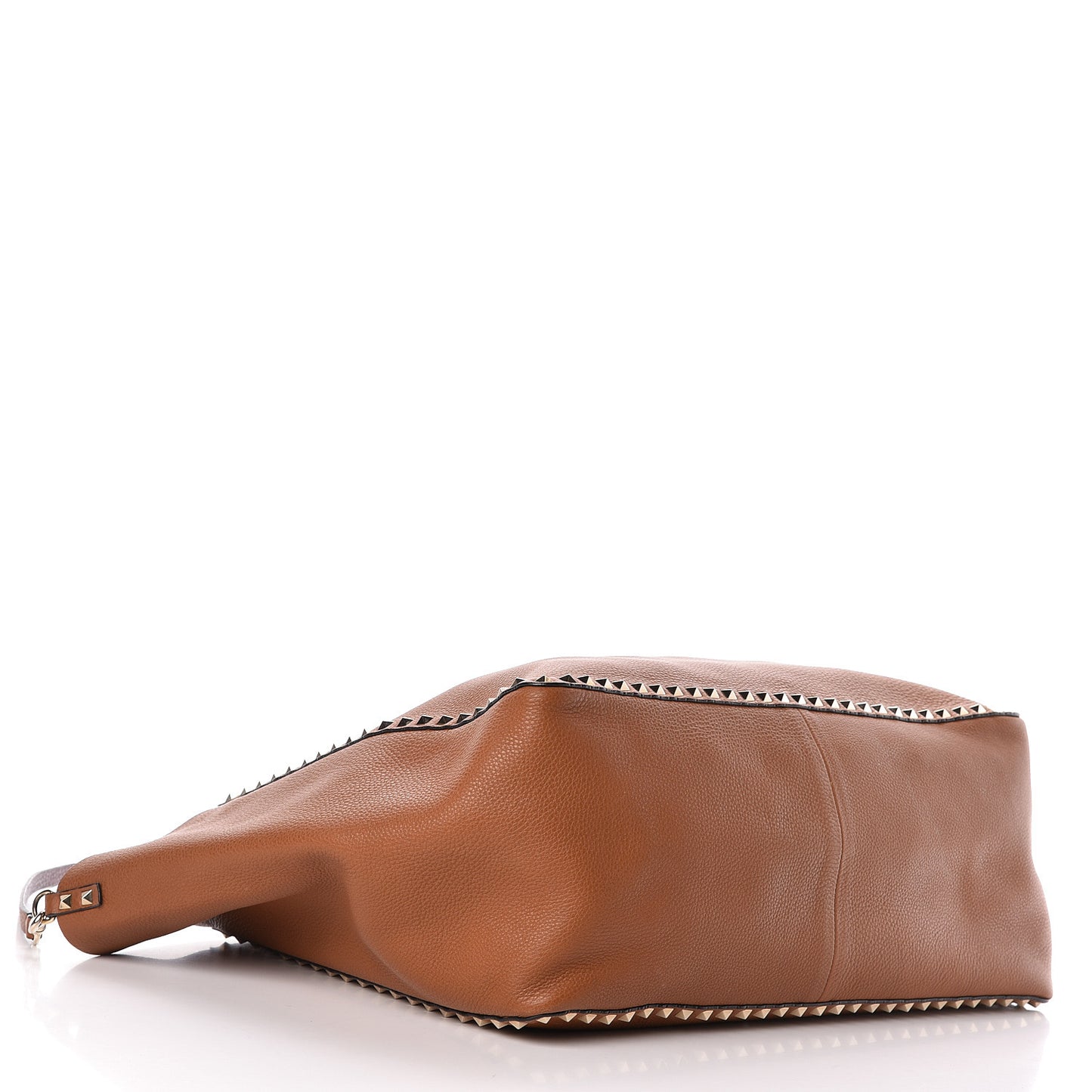 Grained Calfskin Large Rockstud Reversible Tote Light Cuir Rubin