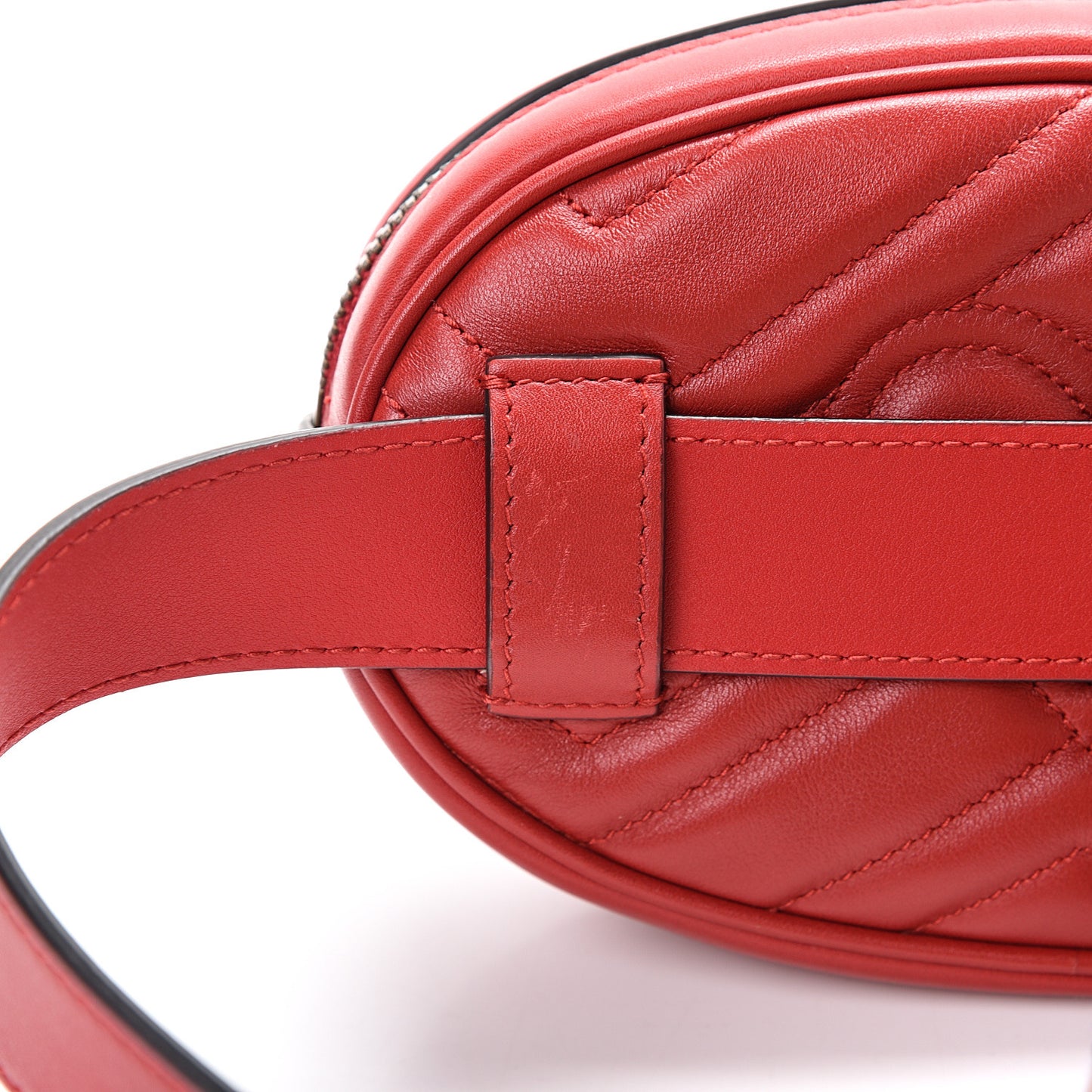 Calfskin Matelasse GG Marmont Belt Bag 75 30 Hibiscus Red