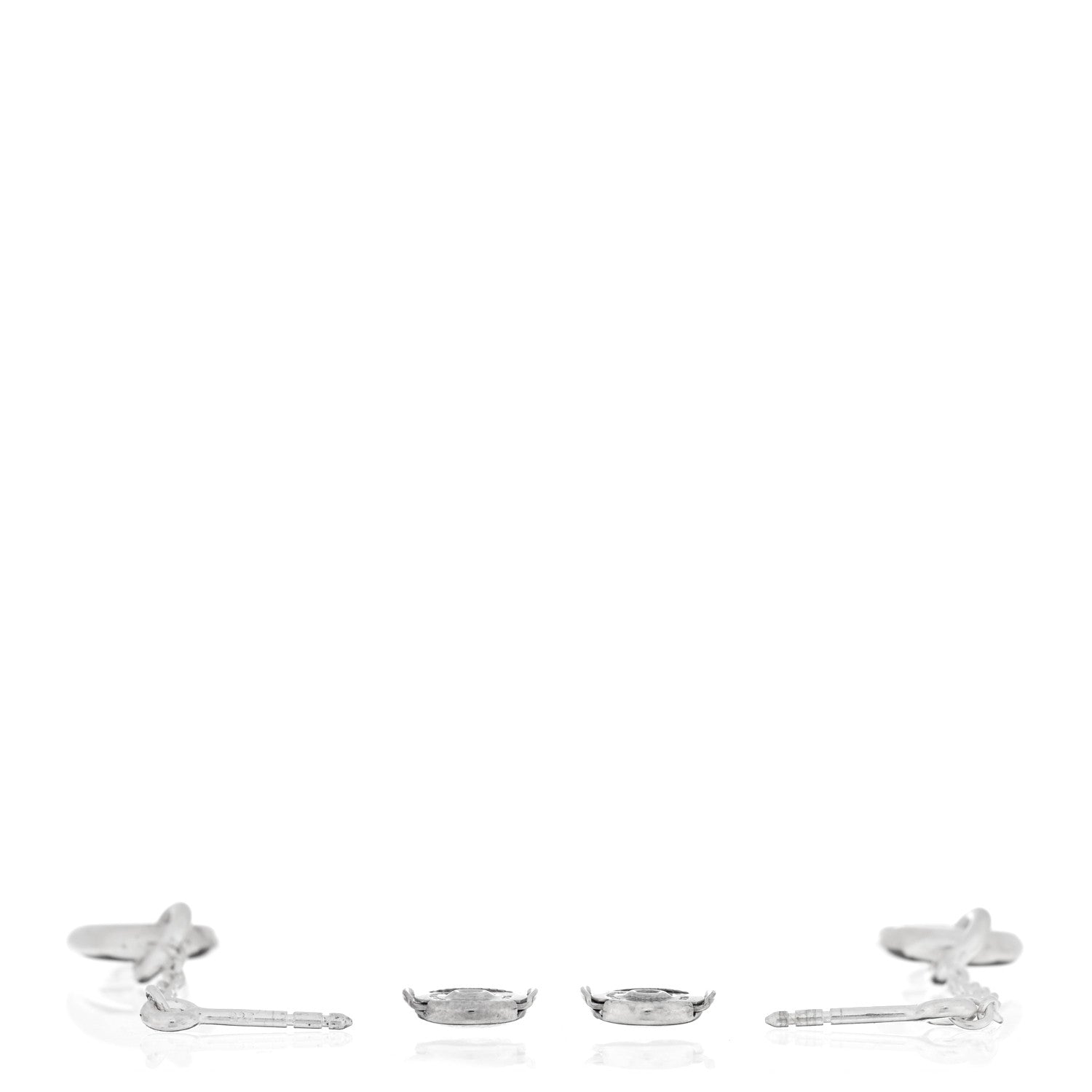 Hermes Sterling Silver Farandole Drop Earrings 3 of 5