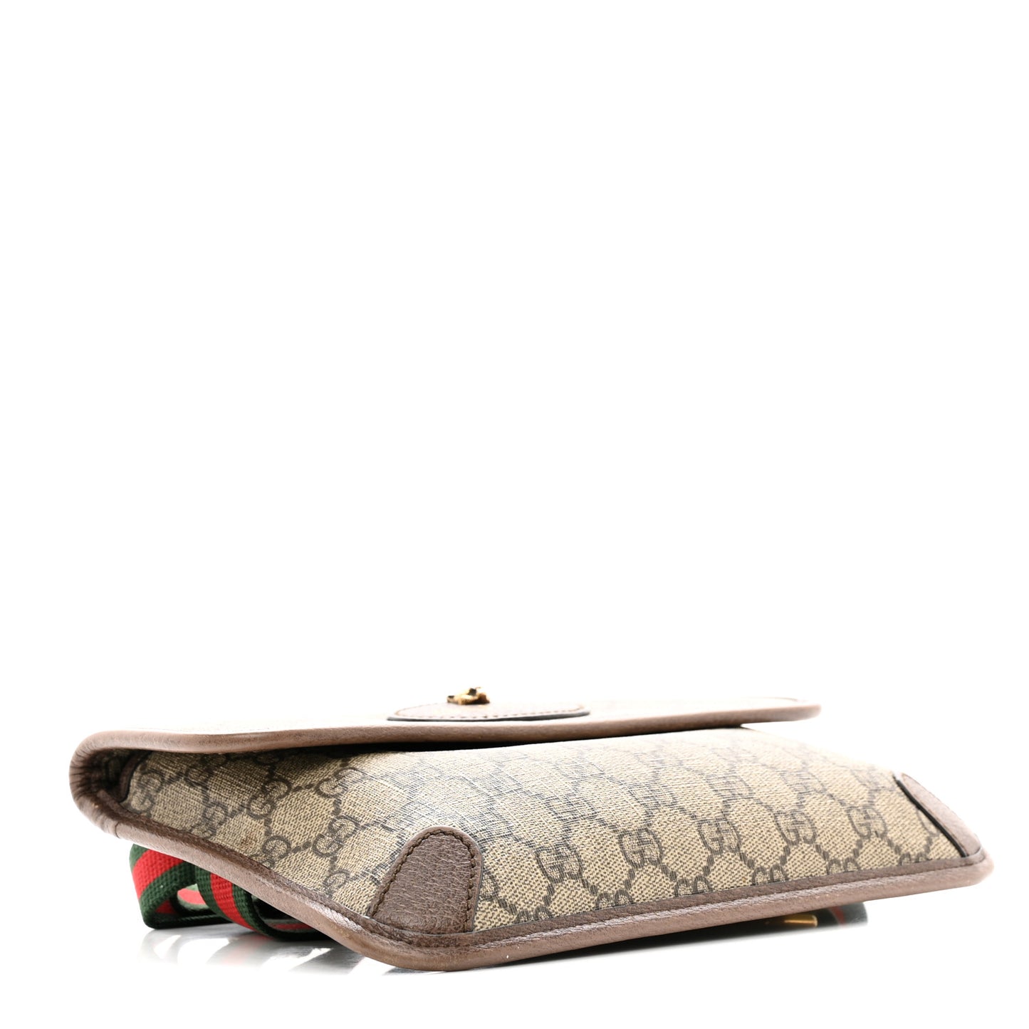 GG Supreme Monogram Neo Vintage Web Belt Bag Brown
