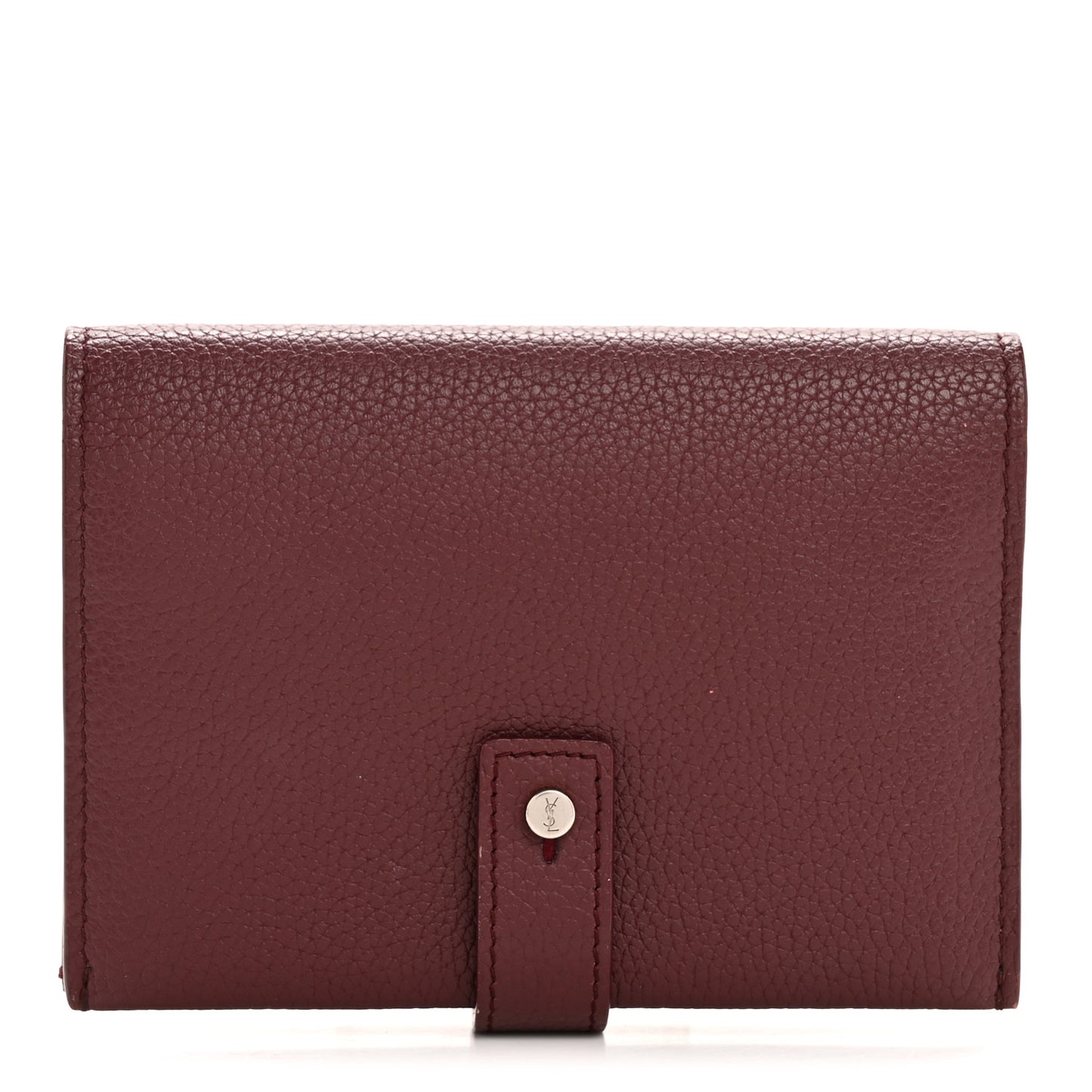 Grained Calfskin Sac De Jour Compact Wallet Rouge Legion