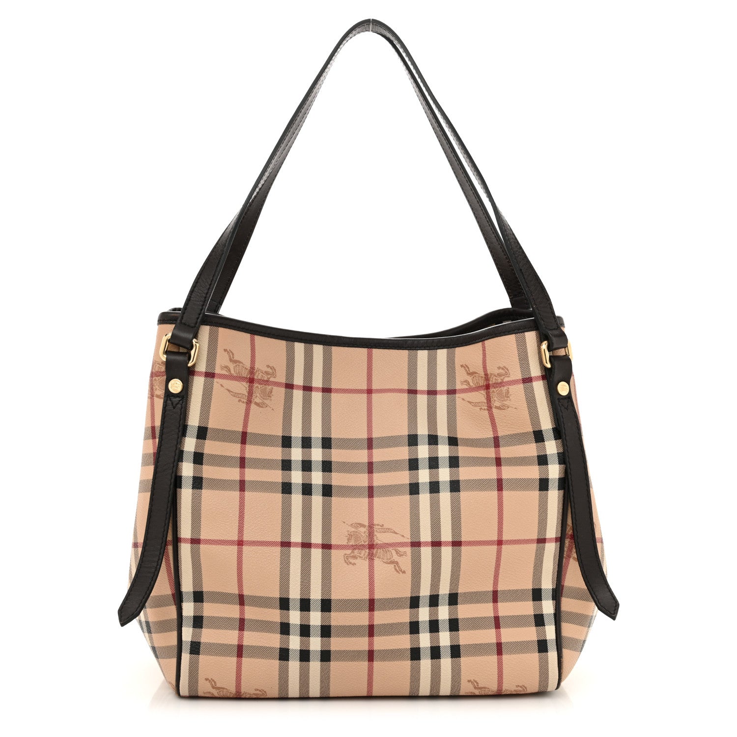 Burberry Haymarket Check Small Canterbury Tote Chocolate 1 of 16