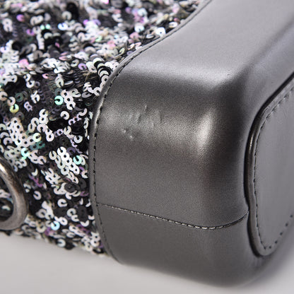Chanel Sequin Calfskin Small Gabrielle Hobo Black 10 of 10
