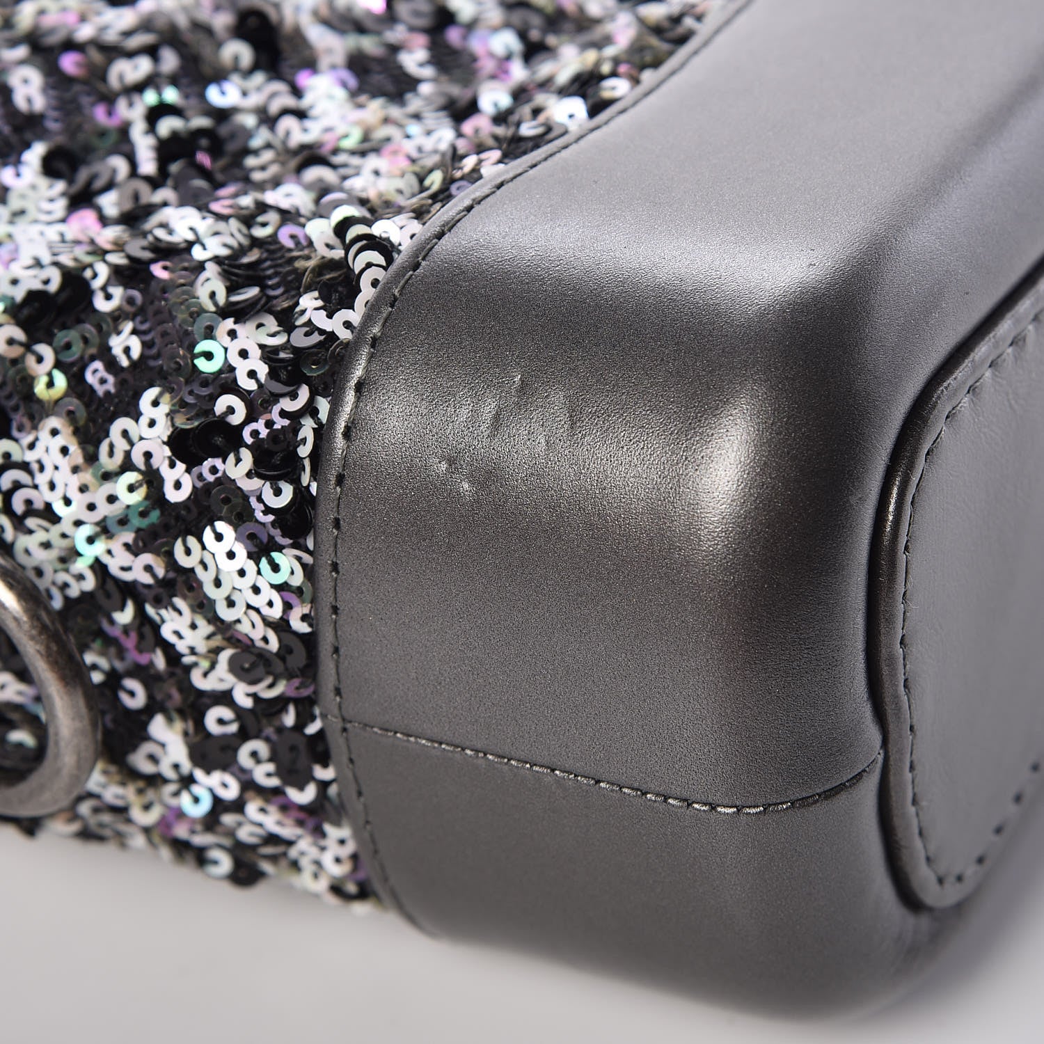 Chanel Sequin Calfskin Small Gabrielle Hobo Black 10 of 10
