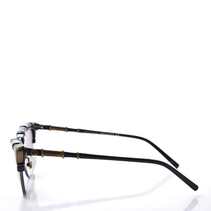 Gucci Acetate Metal Bamboo Sunglasses GG660S Black Brown 3 of 9