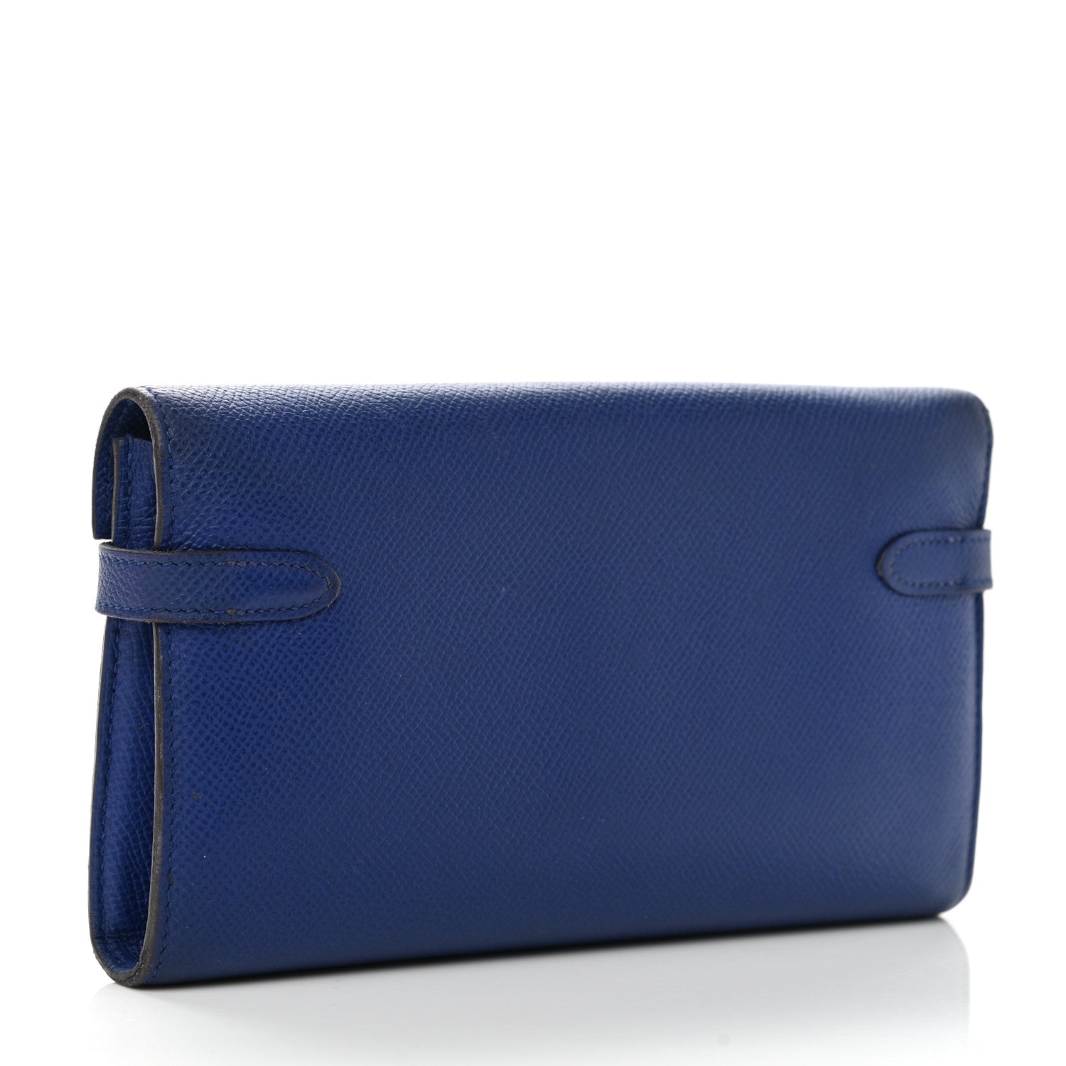 Hermes Epsom Kelly Longue Wallet Bleu Saphir 3 of 11