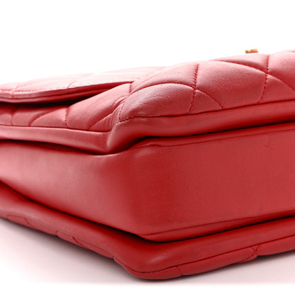 Chanel Lambskin Quilted Medium Trendy CC Flap Dual Handle Bag Red 9 of 10
