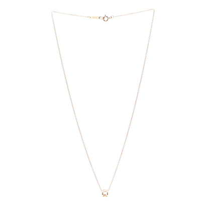 Tiffany 18K Rose Gold Atlas Open Pendant Necklace 3 of 6