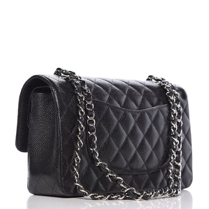 Chanel Caviar Quilted Medium Double Flap Black 3 of 9