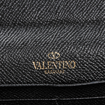 Valentino Garavani Calfskin Continental Flap Wallet Black 6 of 8