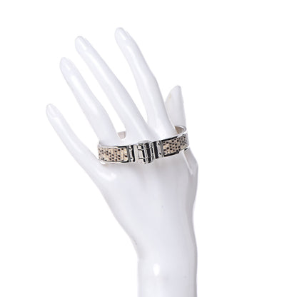 Hermes Lizard Charniere Cuir Narrow Hinged Bracelet M Ombre 2 of 6