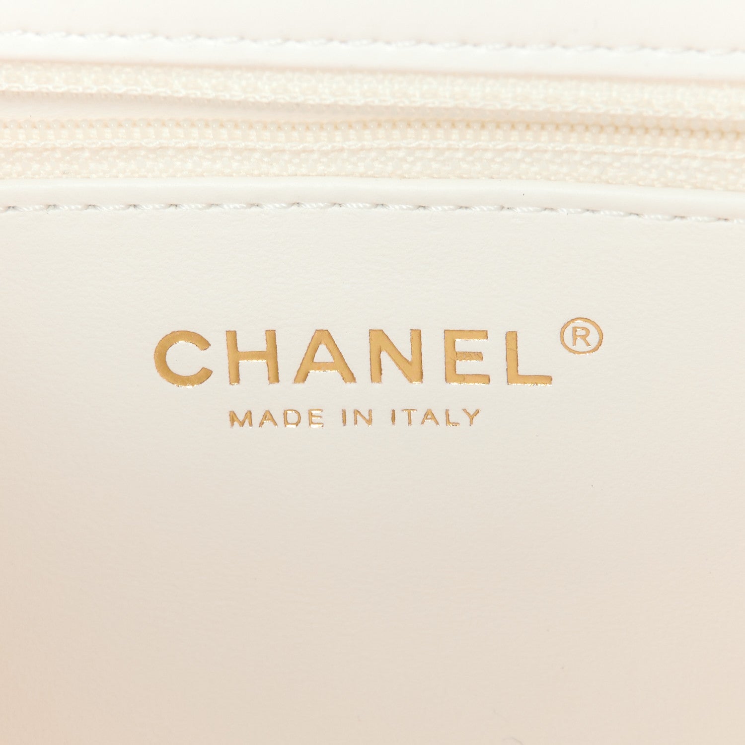 Chanel Shiny Lambskin Quilted Coco Trip Flap Bag White 6 of 11