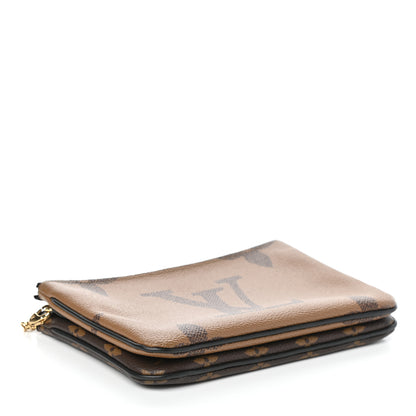 Louis Vuitton Reverse Monogram Giant Double Zip Pochette 4 of 10