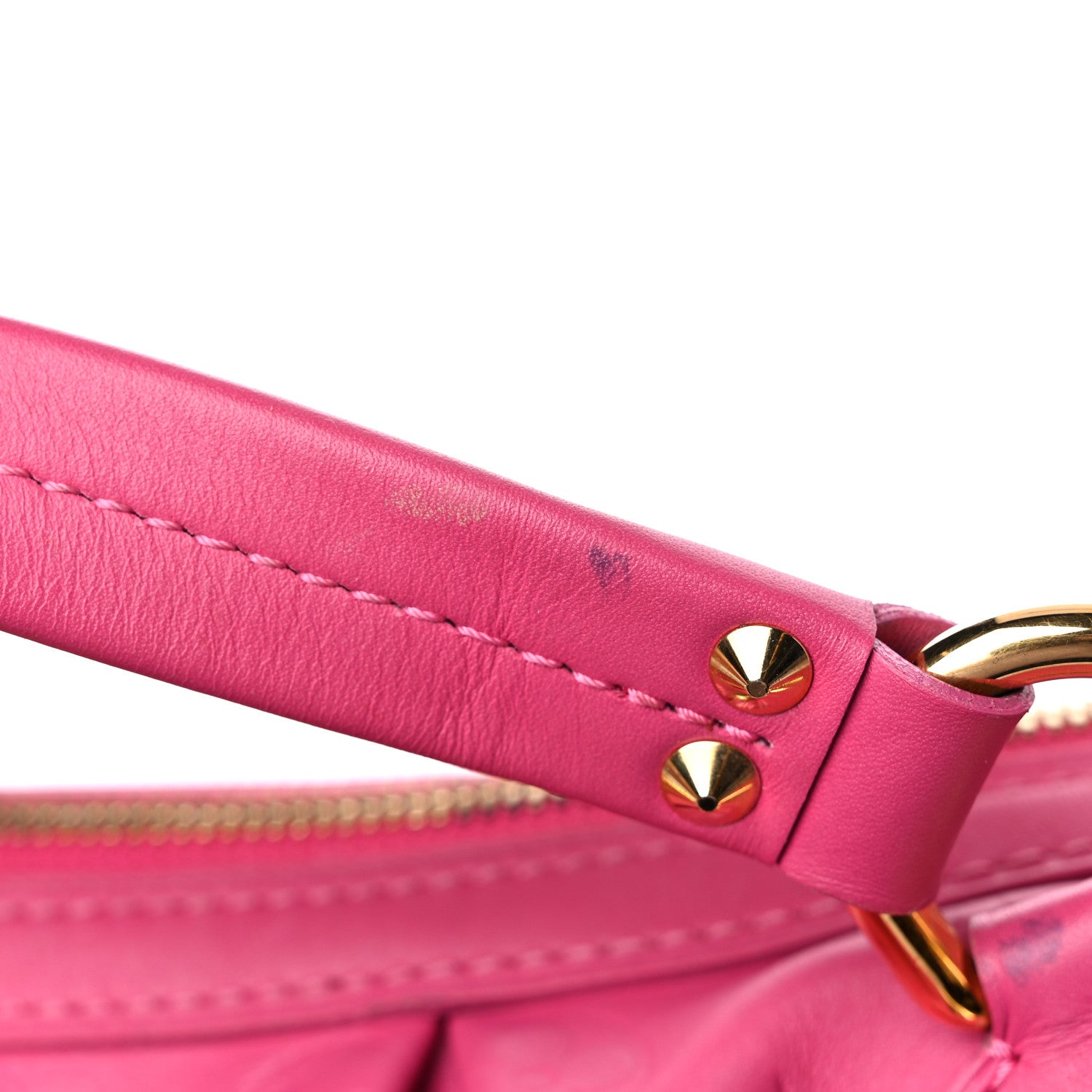Louis Vuitton Calfskin Embossed Courtney MM Fuchsia 28 of 30