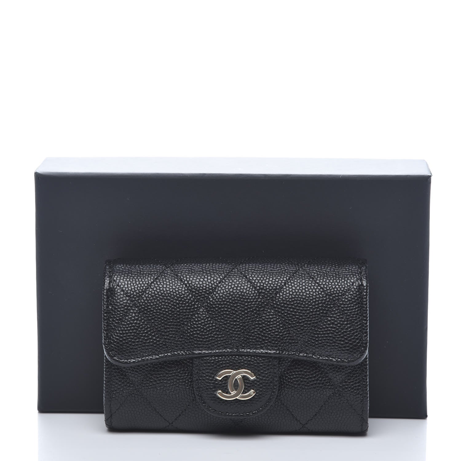 Chanel Caviar Quilted Classic 4 Key Holder Wallet Black 12 of 12