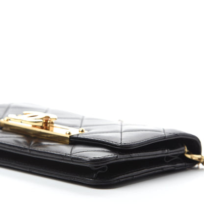 Chanel Lambskin Quilted Golden Class Wallet on Chain WOC Black 7 of 13